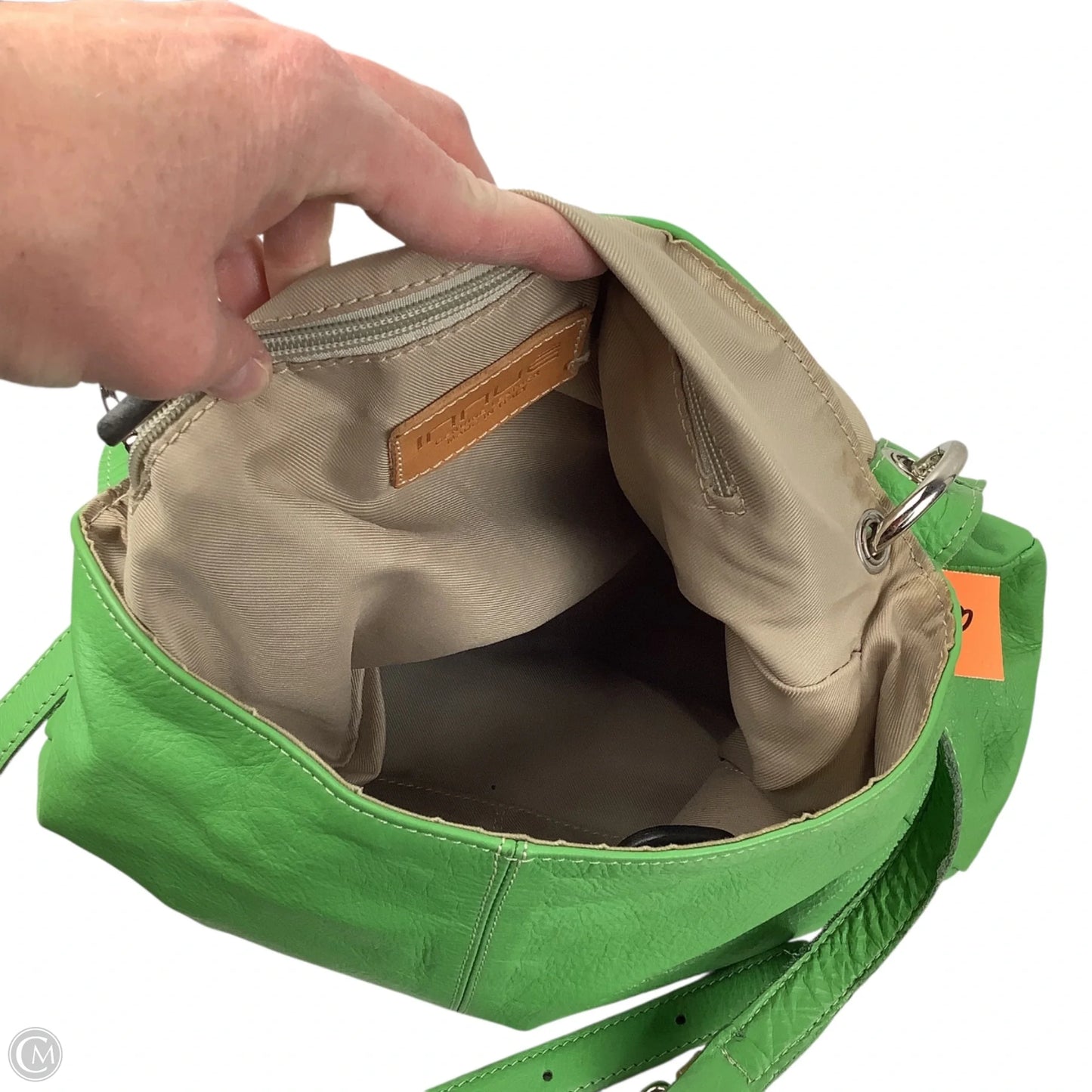 Handbag Leather By Cmc, Size: Medium