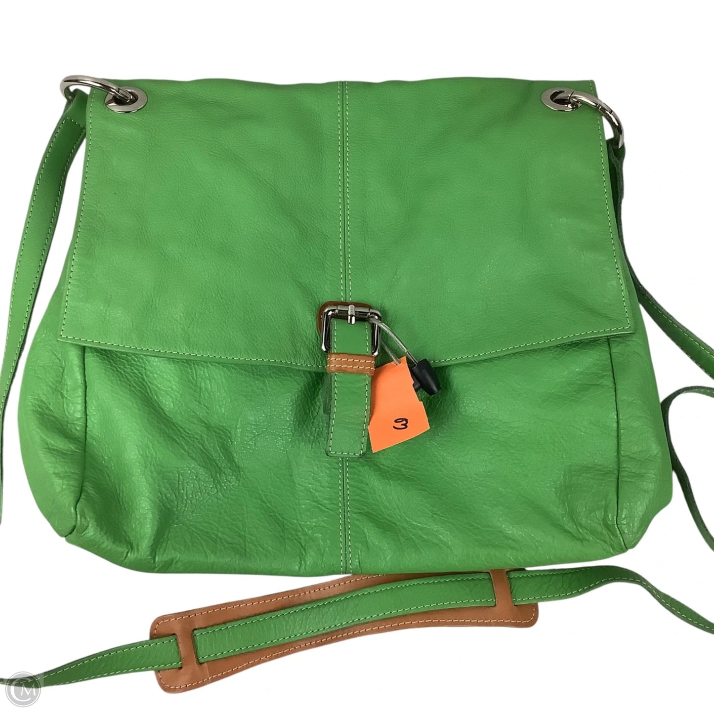 Handbag Leather By Cmc, Size: Medium