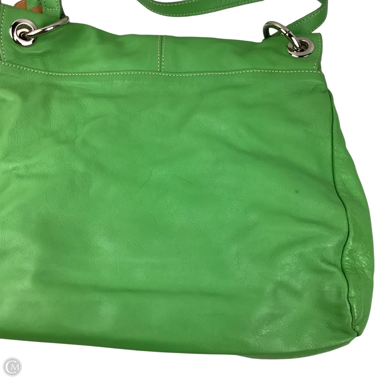 Handbag Leather By Cmc, Size: Medium