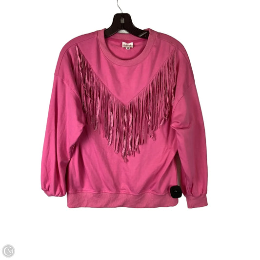 Sweatshirt Crewneck By Le Lis In Pink, Size: Xs