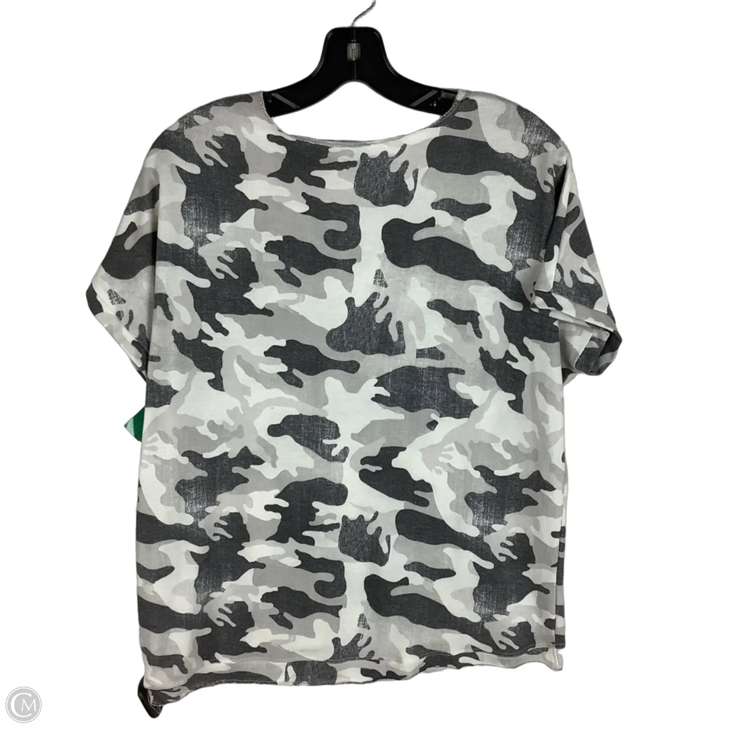 Top Short Sleeve By Charlie B In Geometric Pattern, Size: M