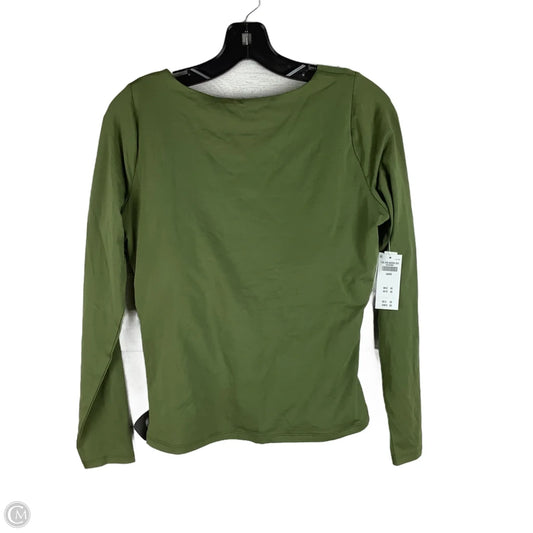 Top Long Sleeve By Abercrombie And Fitch In Green, Size: L