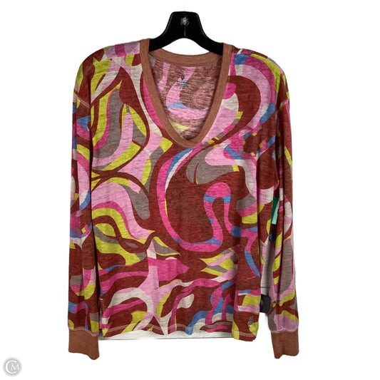Top Long Sleeve By Free People In Multi-colored, Size: Xs