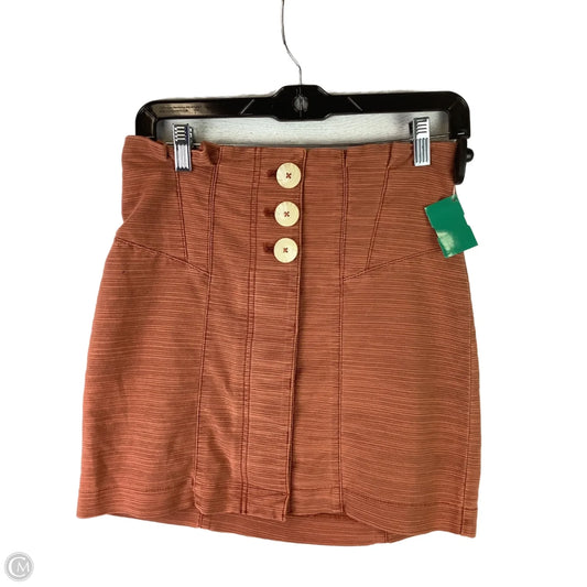 Skirt Mini & Short By Free People In Orange, Size: 4