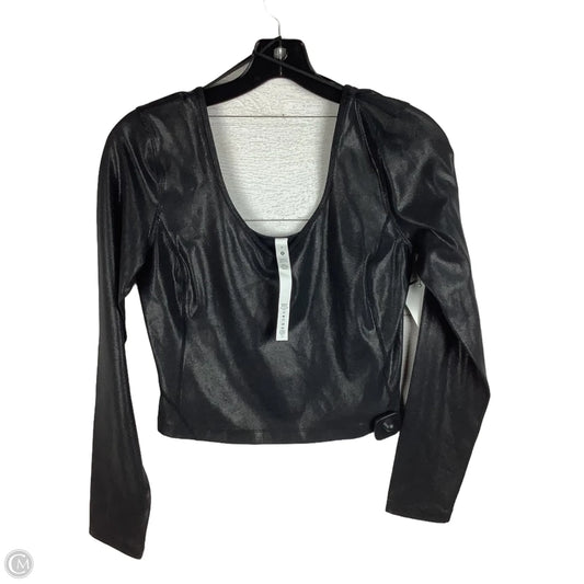 Athletic Top Long Sleeve Crewneck By Lululemon In Black, Size: 8