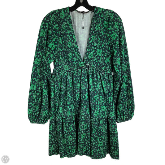 Dress Casual Short By Zara In Green, Size: M