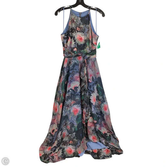 Dress Party Long By Badgley Mischka In Floral Print, Size: 2