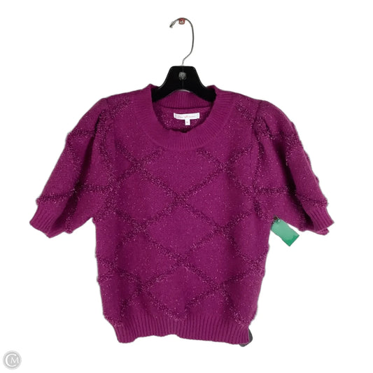 Sweater Short Sleeve By Ces Femme In Purple, Size: M