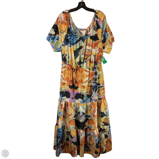 Dress Casual Maxi By Flying Tomato In Floral Print, Size: 2x
