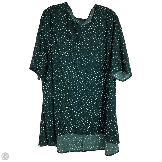 Top Short Sleeve By Shein In Polkadot Pattern, Size: 3x