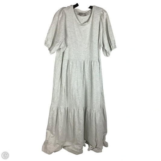 Dress Casual Maxi By Loft In Grey, Size: Xl