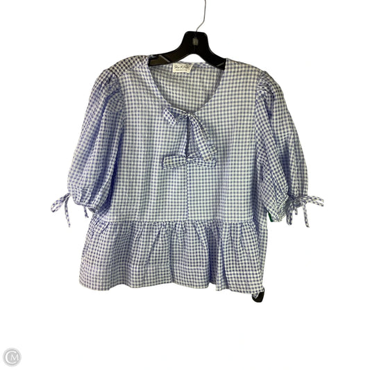 Top Short Sleeve By Cmc In Blue, Size: Xl