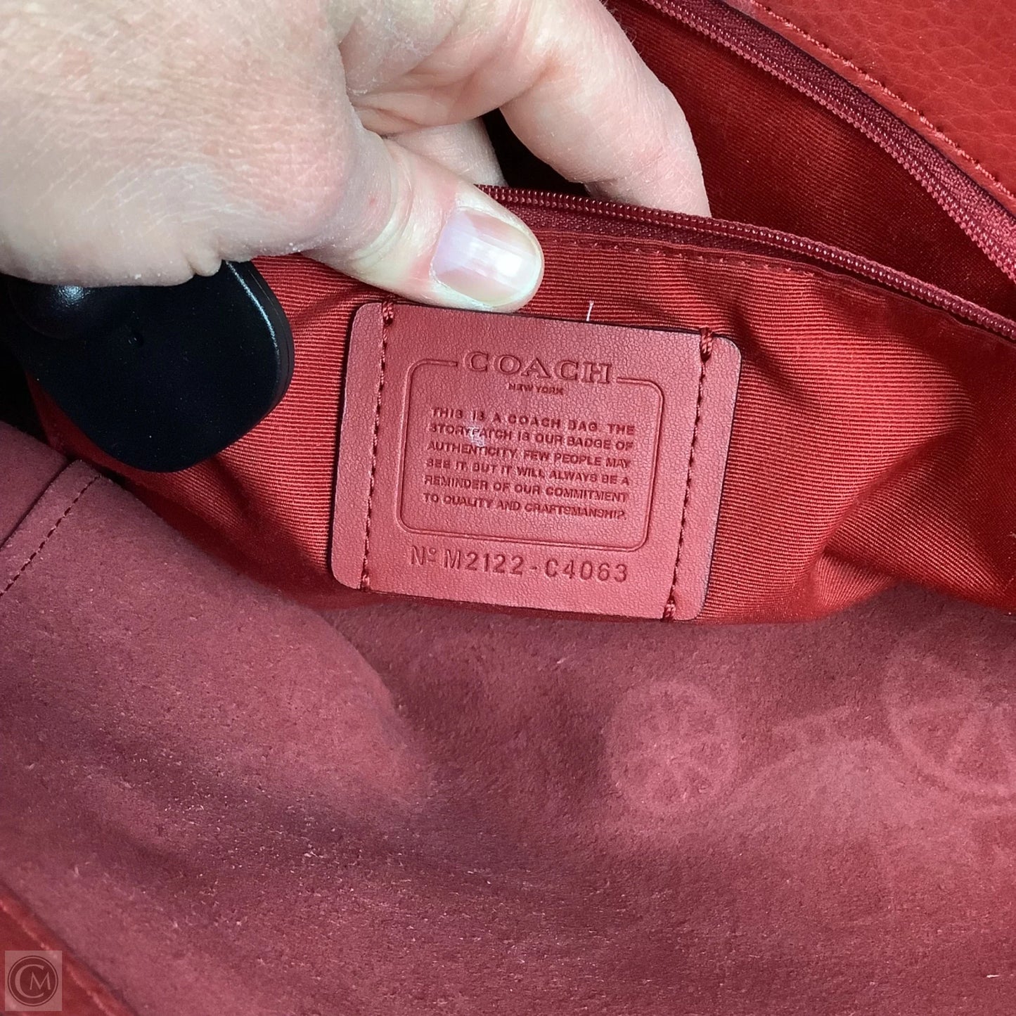 Handbag Designer By Coach, Size: Medium