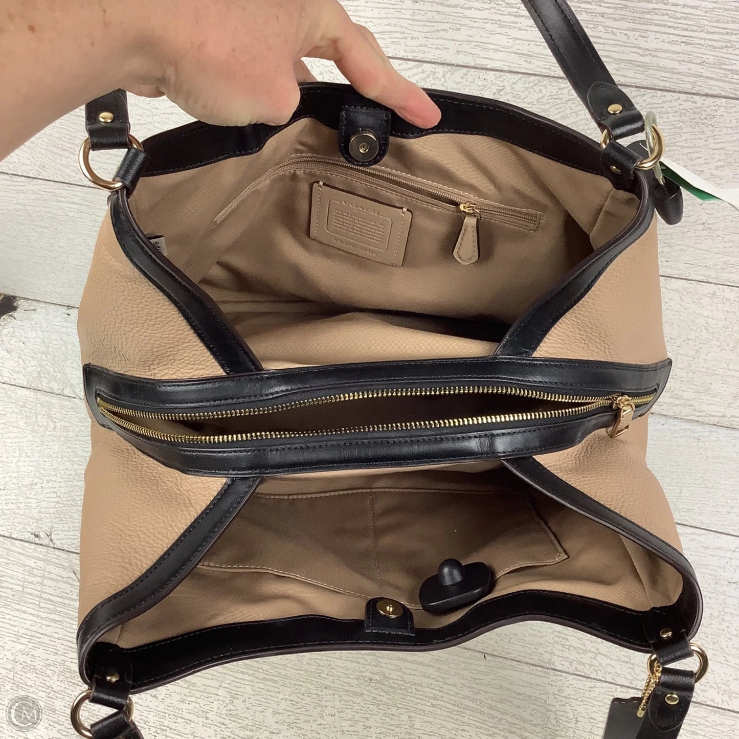 Handbag Designer By Coach, Size: Medium