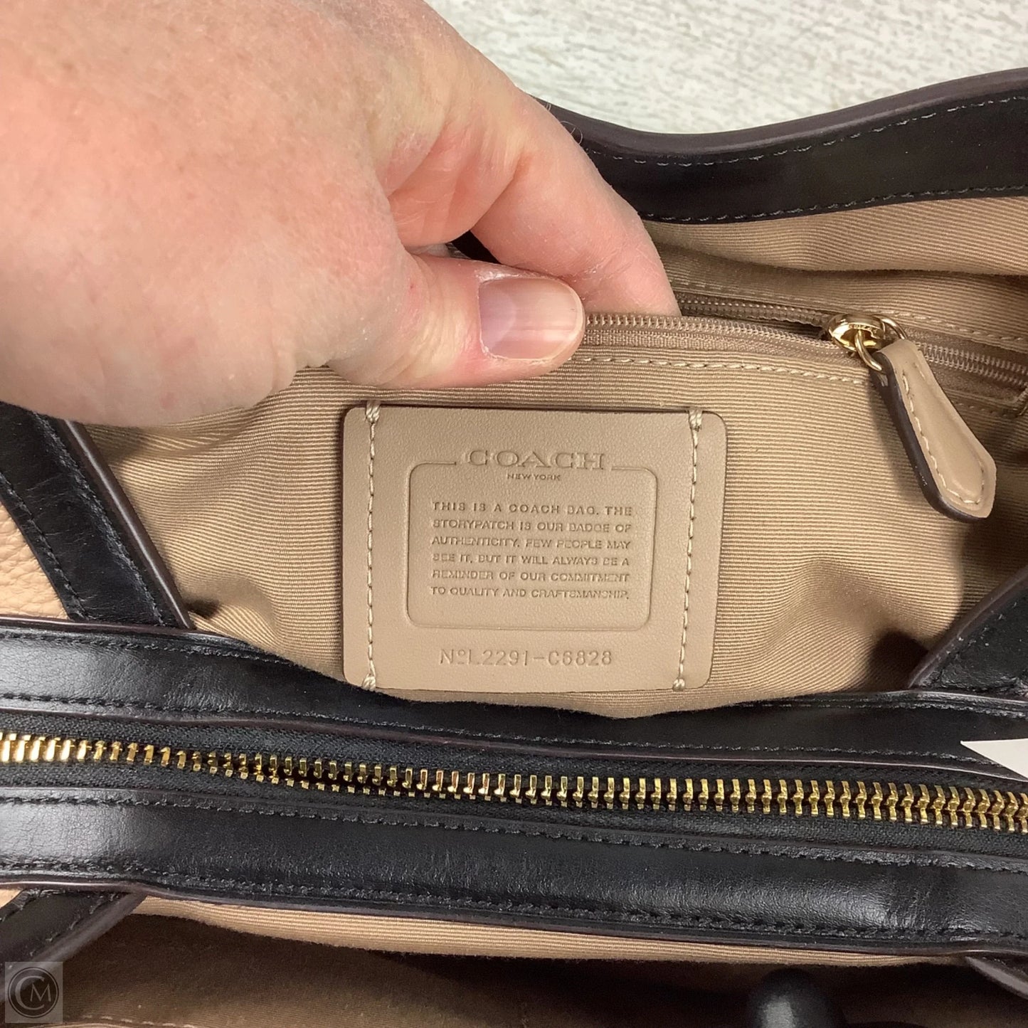 Handbag Designer By Coach, Size: Medium