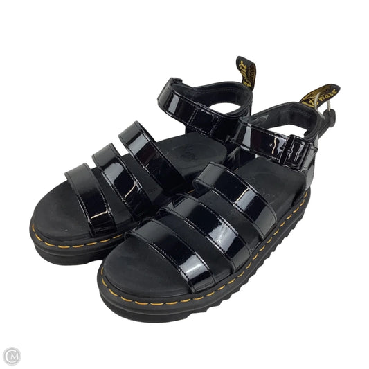 Sandals Heels Platform By Dr Martens In Black, Size: 8