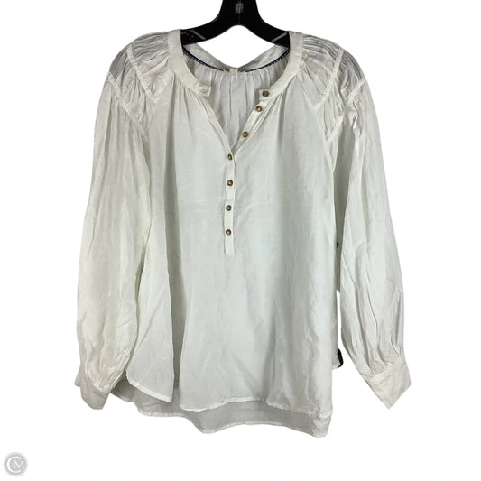 Top Long Sleeve By Pilcro In White, Size: M