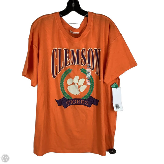 Top Short Sleeve By Clothes Mentor In Orange, Size: L