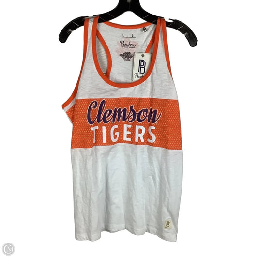 Top Sleeveless By Pressbox In Orange, Size: L