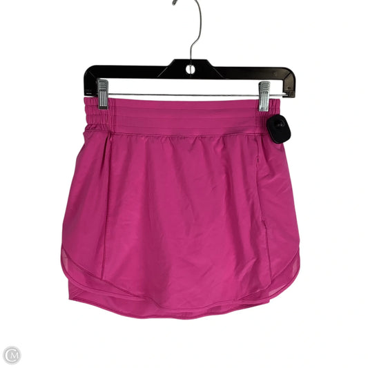 Athletic Skort By Lululemon In Pink, Size: 6