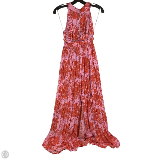 Dress Casual Maxi By Abel The Label In Orange & Pink, Size: M