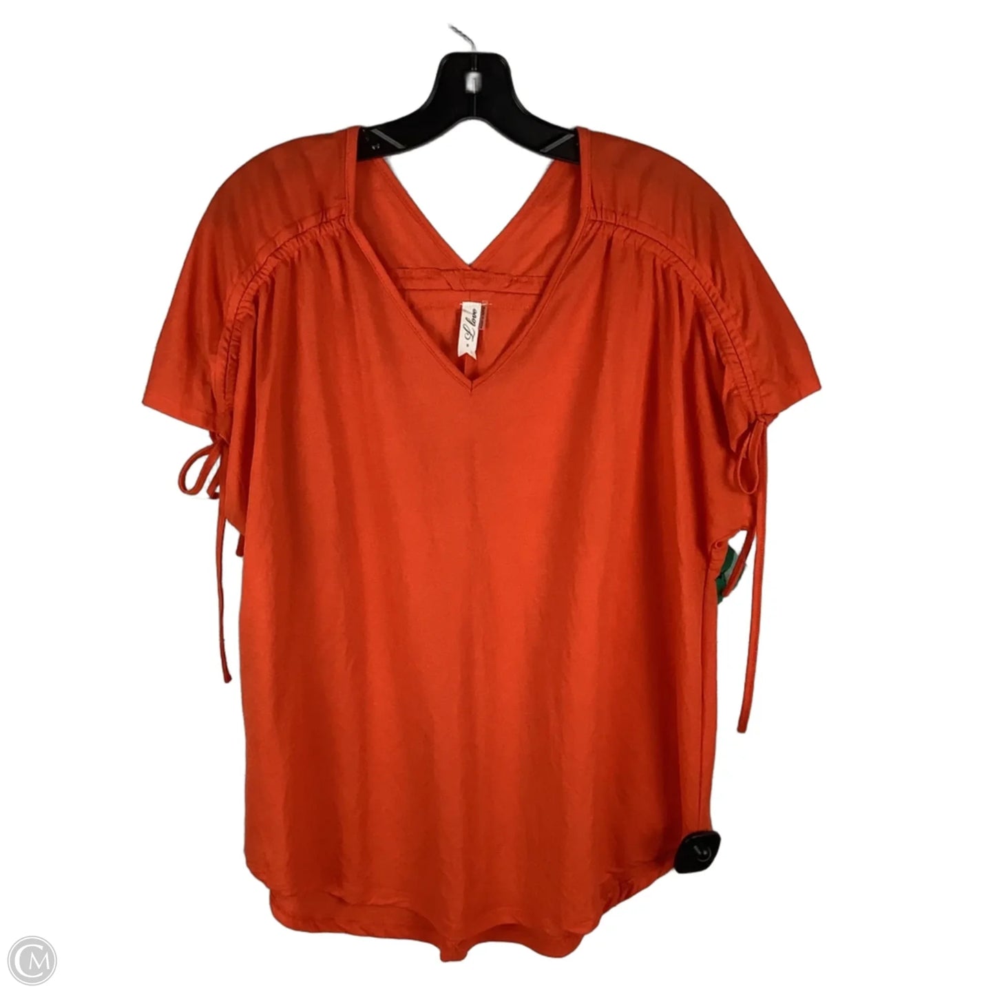 Top Short Sleeve By L Love In Orange, Size: S