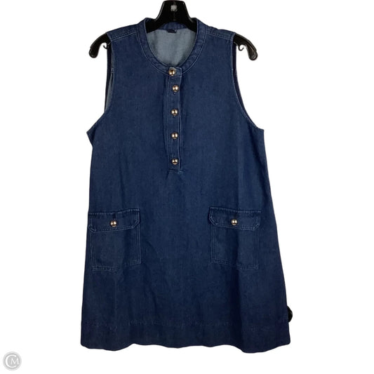 Dress Casual Short By Clothes Mentor In Blue Denim, Size: Xl