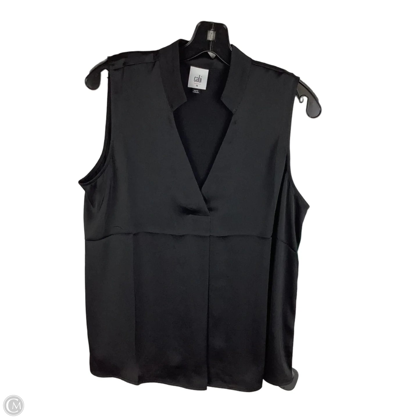 Top Sleeveless By Cabi In Black, Size: M
