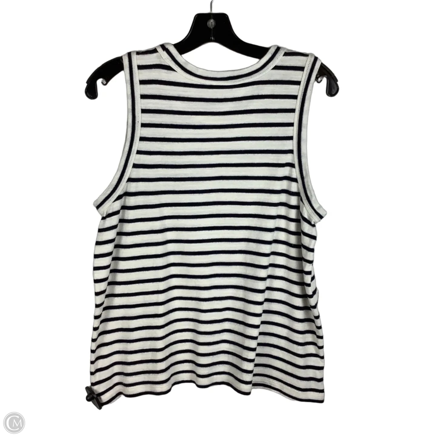 Top Sleeveless Basic By Loft In Striped Pattern, Size: L