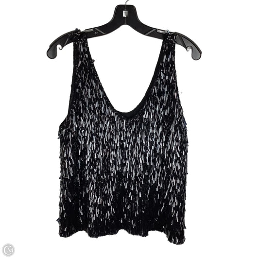 Top Sleeveless By Zara In Black & Blue, Size: L