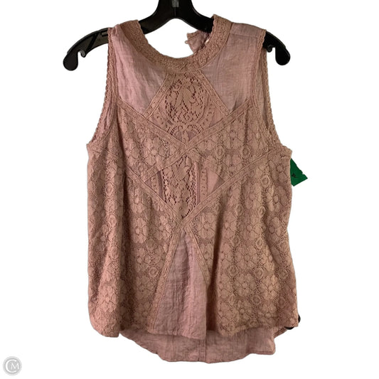Top Sleeveless By Umgee In Pink, Size: S