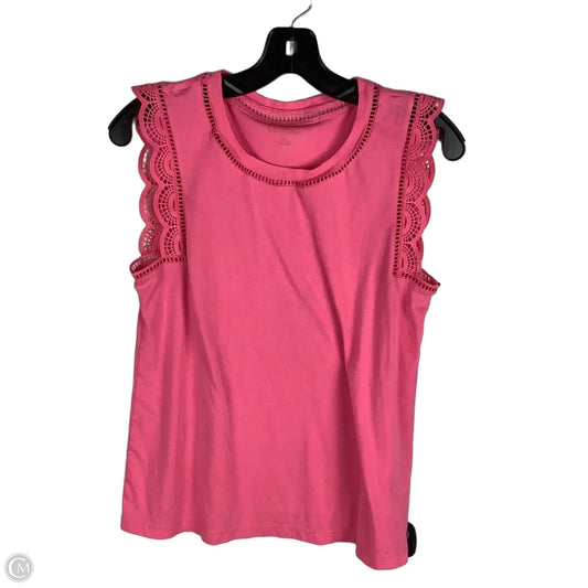 Top Sleeveless Designer By Lilly Pulitzer In Pink, Size: M