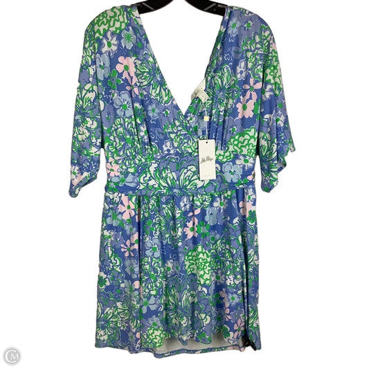 Dress Romper Designer By Lilly Pulitzer In Floral Print, Size: L