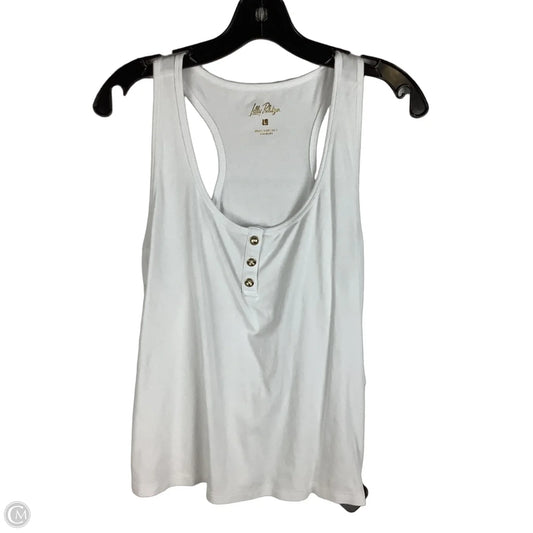 Top Sleeveless Designer By Lilly Pulitzer In White, Size: L