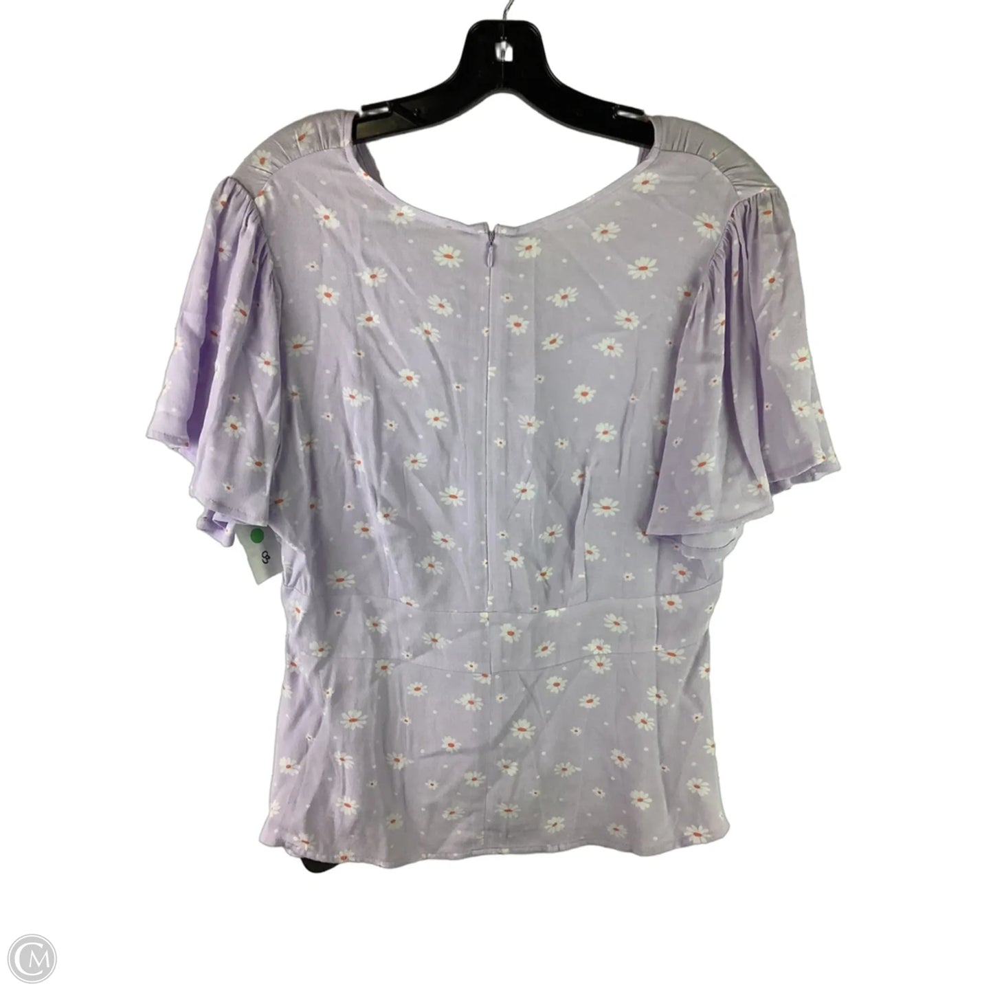 Top Short Sleeve By Loft In Purple, Size: 6
