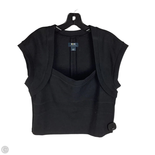 Top Short Sleeve By Maeve In Black, Size: L
