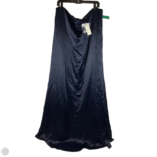 Dress Party Long By Abercrombie And Fitch In Navy, Size: Xl