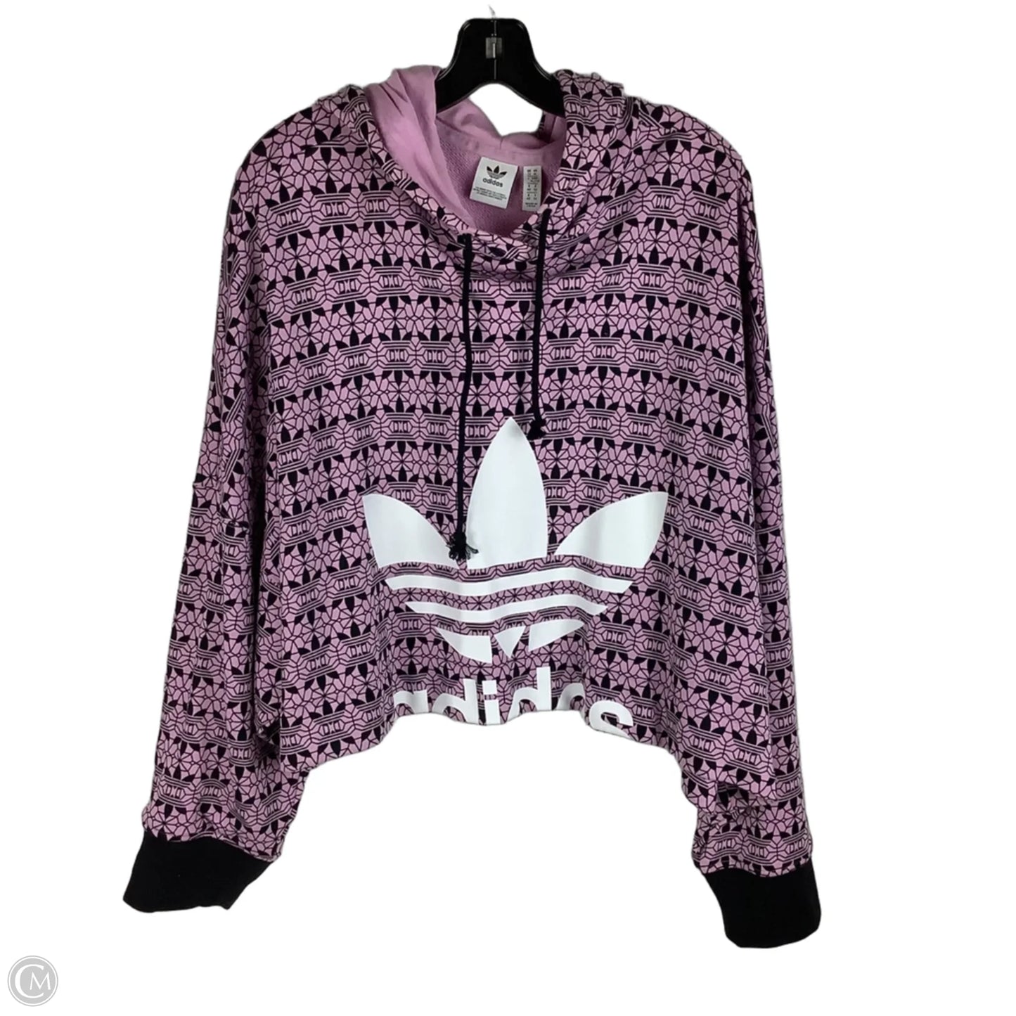 Athletic Sweatshirt Hoodie By Adidas In Purple, Size: Xl