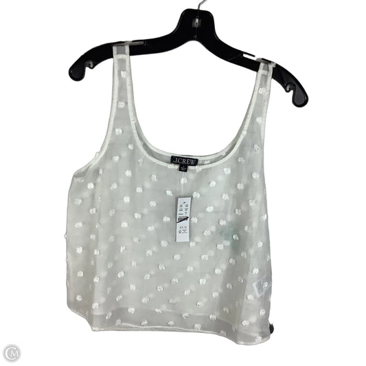 Top Sleeveless By J. Crew In White, Size: S