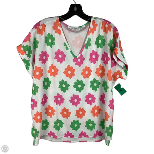 Top Short Sleeve By First Love In Floral Print, Size: S