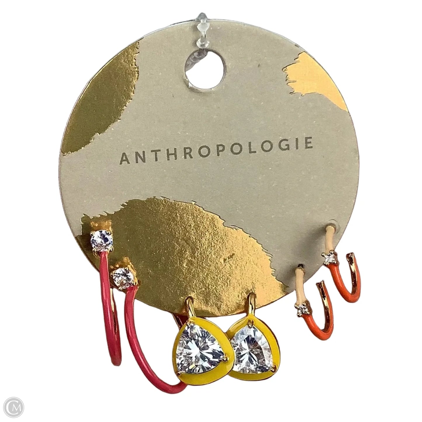 Earrings Hoop By Anthropologie, Size: 03 Piece Set