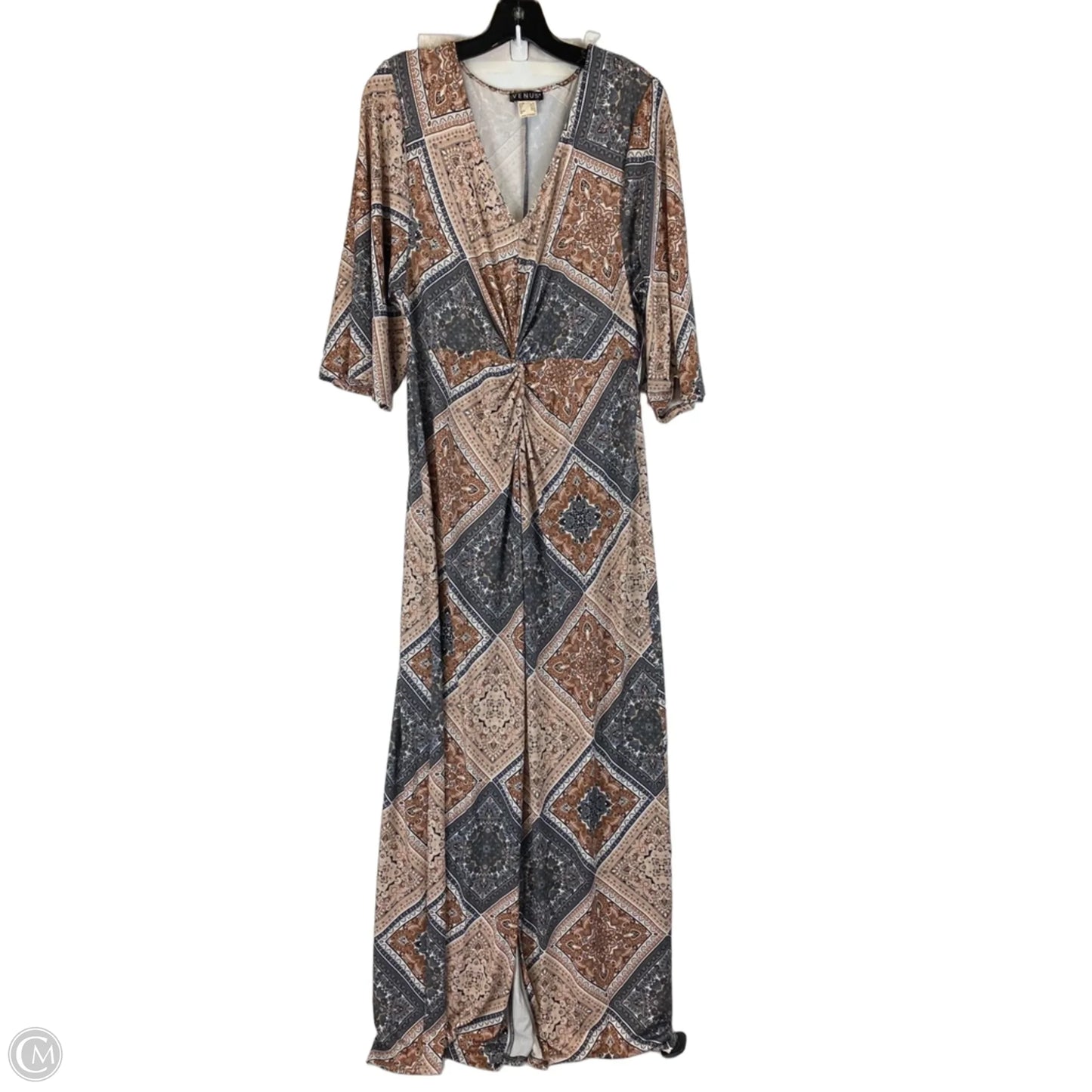 Dress Casual Maxi By Venus In Tan, Size: M