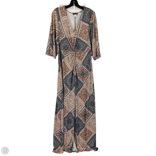Dress Casual Maxi By Venus In Tan, Size: M