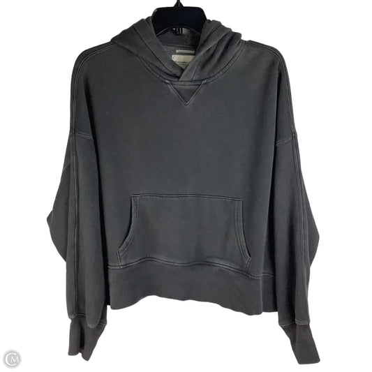 Sweatshirt Hoodie By Abercrombie And Fitch In Grey, Size: S
