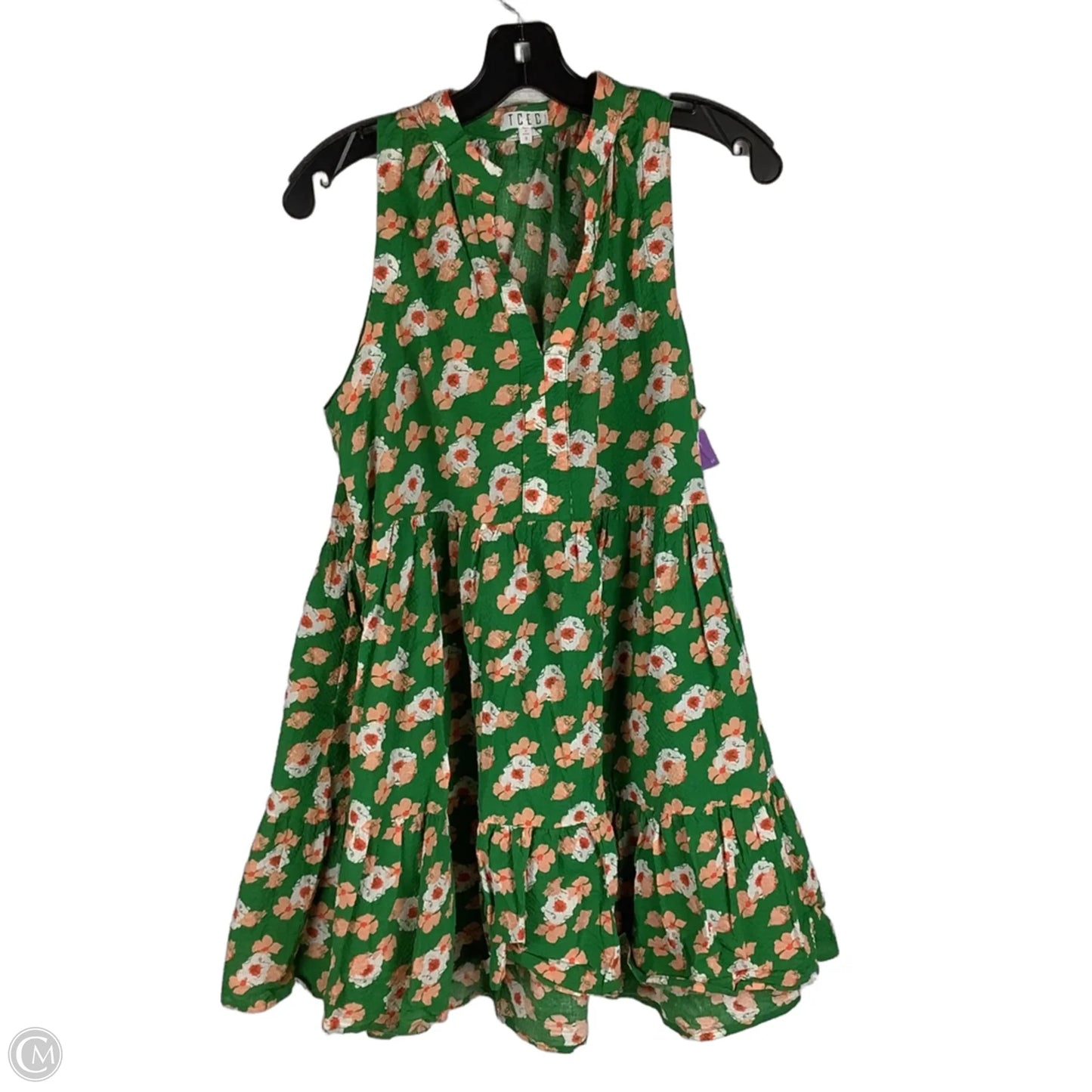 Dress Casual Short By Tcec In Green, Size: S