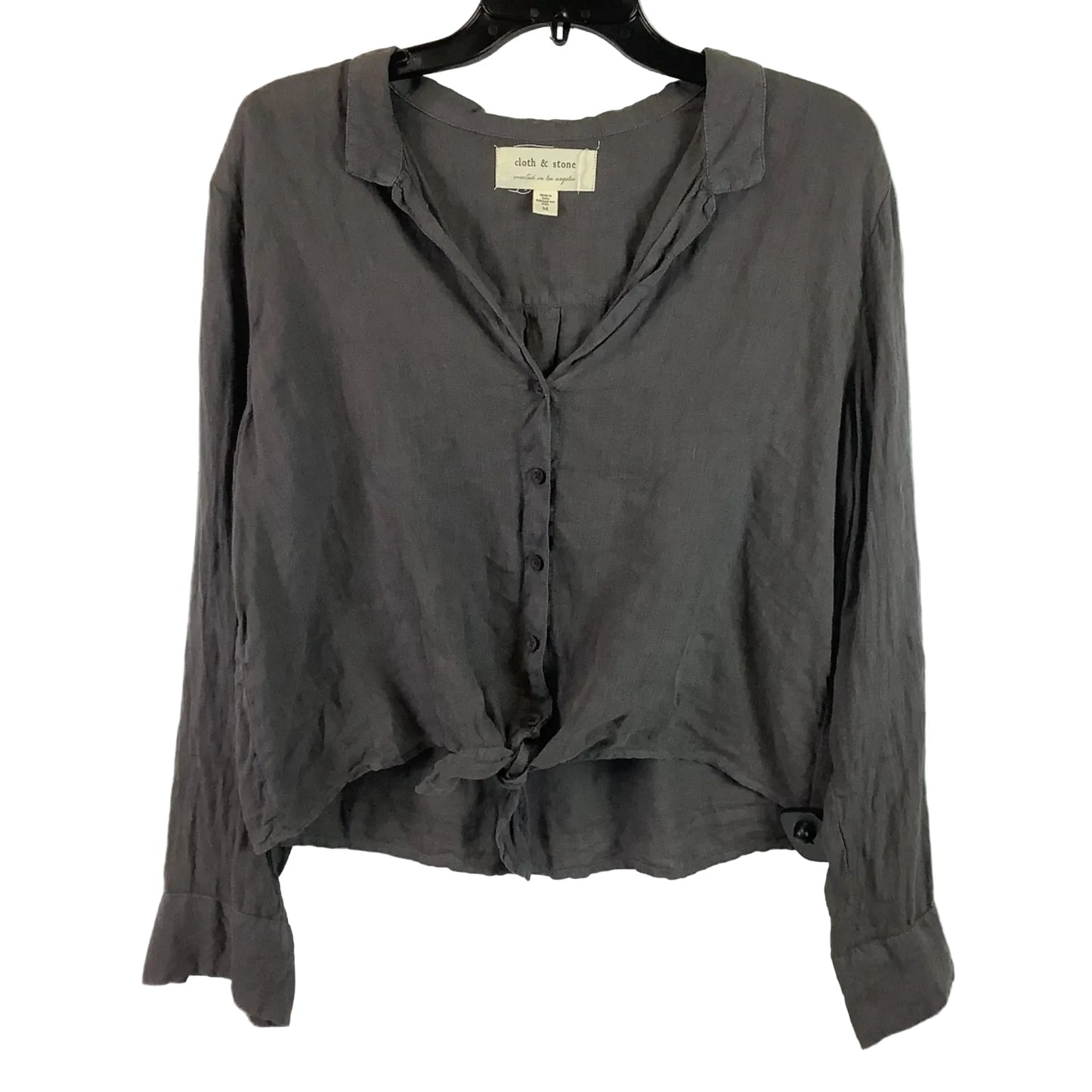 Top Long Sleeve By Cloth & Stone In Ivory, Size: M
