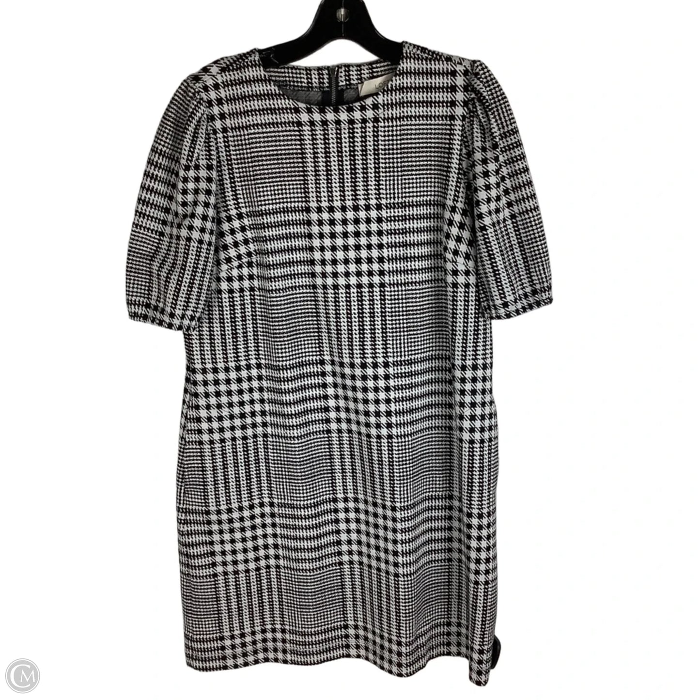 Dress Work By Loft In Plaid Pattern, Size: M