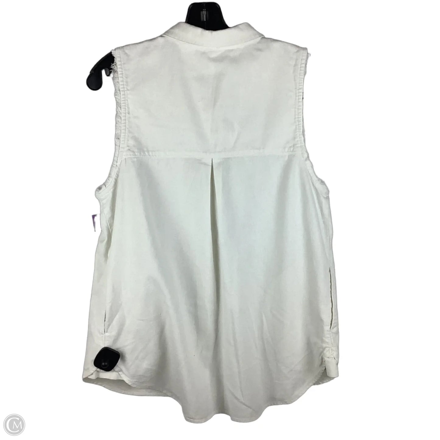 Vest Other By Free People In White Denim, Size: M