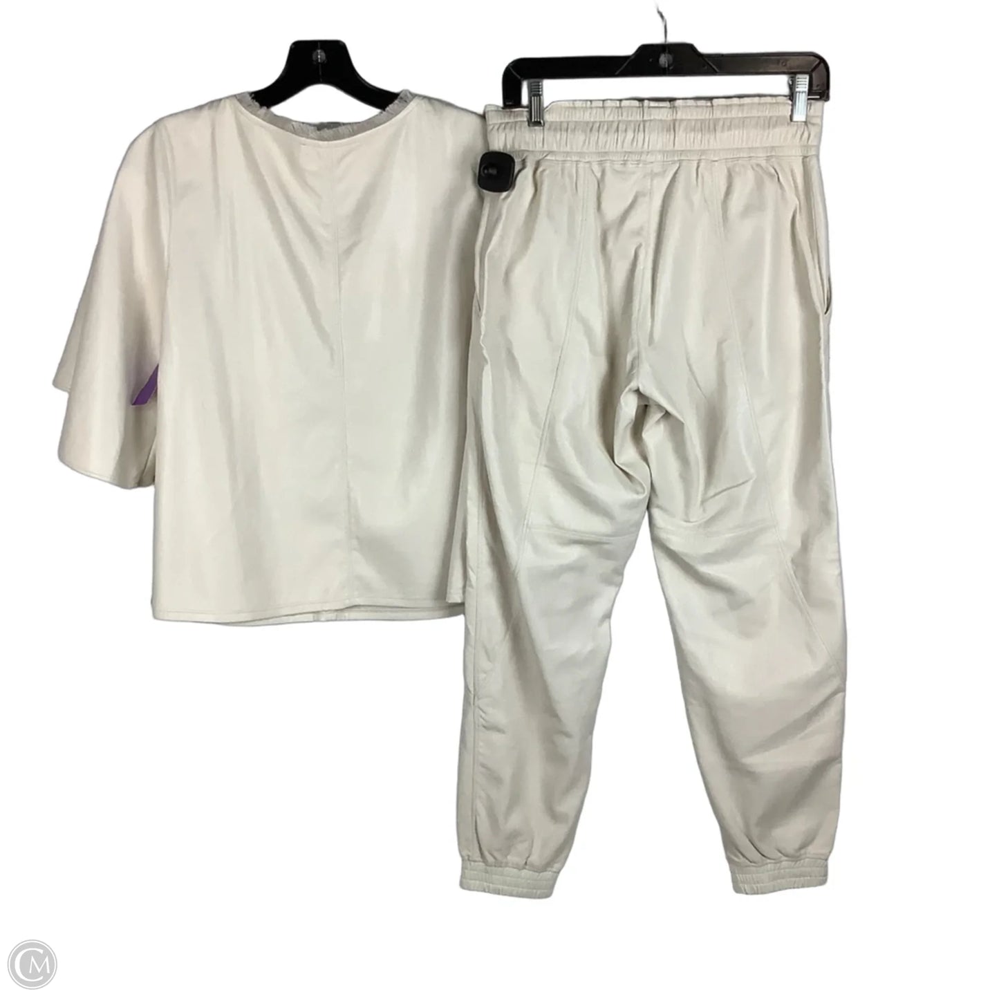 Pants Set 2pc By Cmc In Cream, Size: TOP M/ BOTTOM S