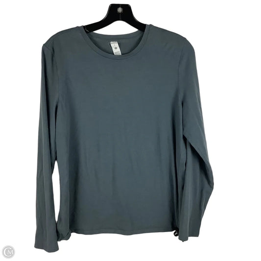 Athletic Top Long Sleeve Crewneck By Lululemon In Grey, Size: L